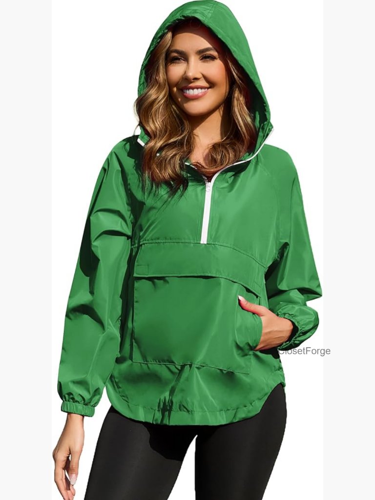 Lightweight Waterproof Packable Raincoat Running Cycling Hiking Windbreaker